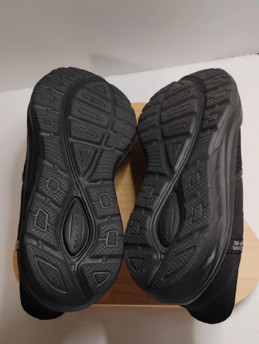 Skechers Men's Black Mesh Slip-On Comfort Shoes
